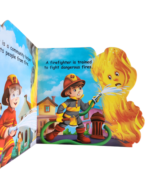 WHO AM I SERIES - Fire Fighter ( Dice- Cut Shape Board Book)