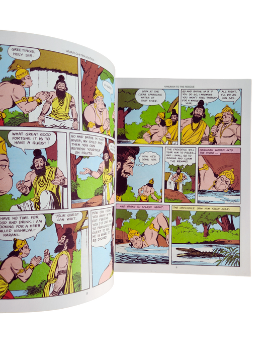 HANUMAN TO THE RESCUE - Hanuman brings the sanjeevani | Illustrated Childrens Story Book