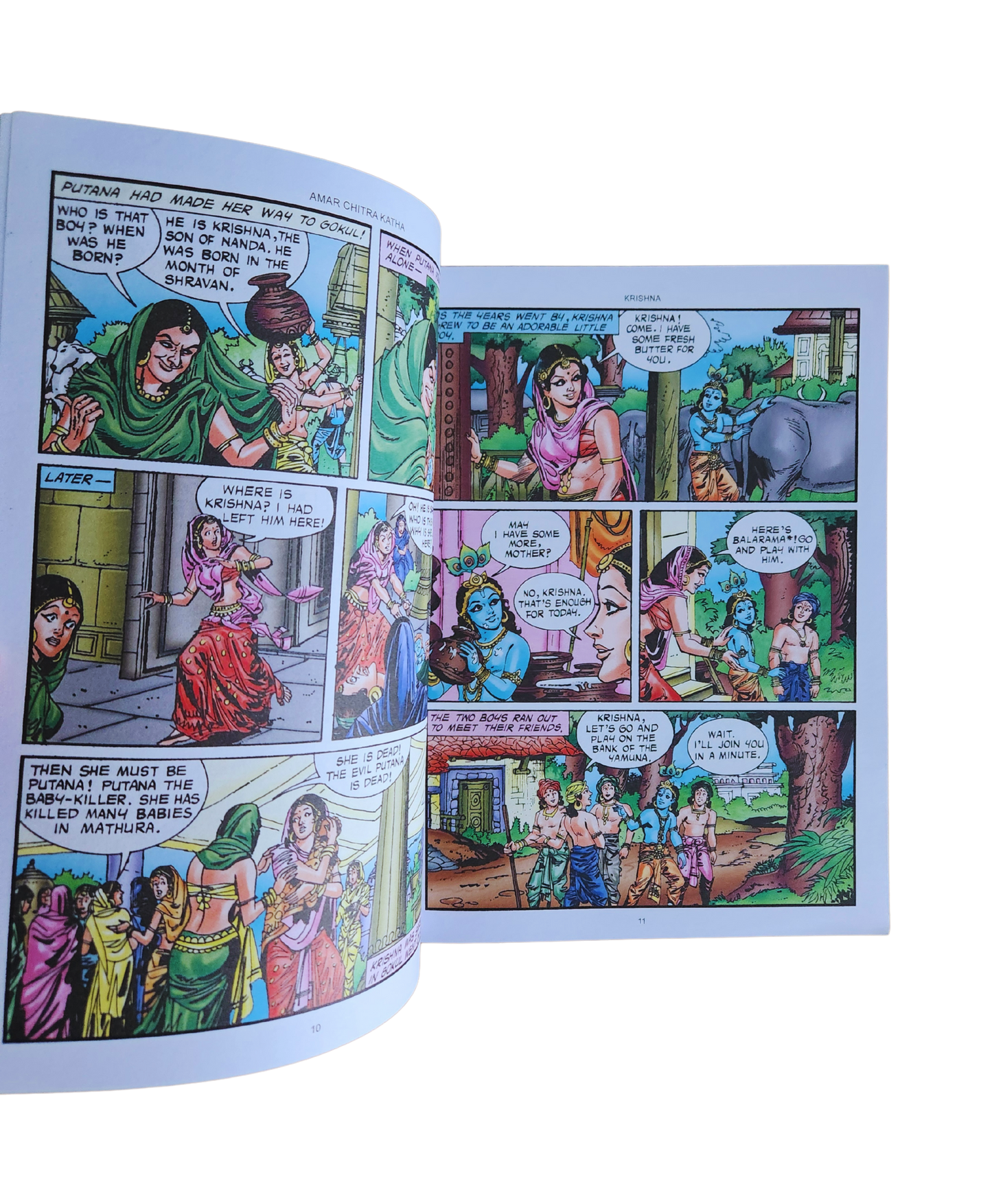 KRISHNA - Retold from the Bhagawat Puran | Illustrated Childrens Story Book