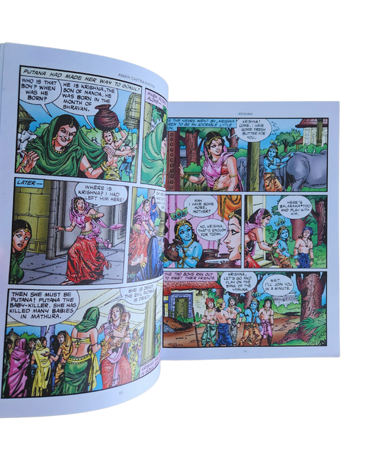 KRISHNA - Retold from the Bhagawat Puran | Illustrated Childrens Story Book