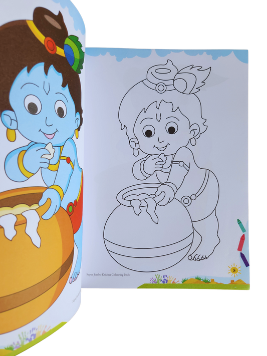 Super Jumbo Krishna coloring book