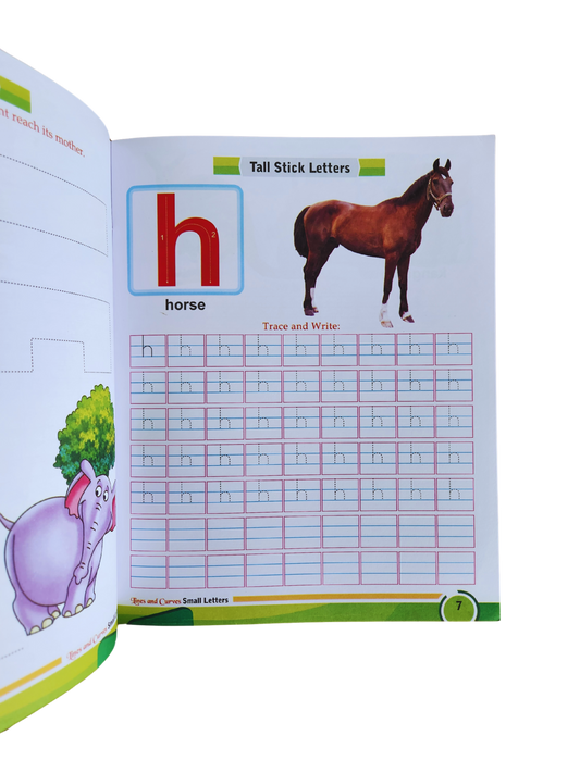 Lines and Curves - small Letters 3 | Kids Activity Books