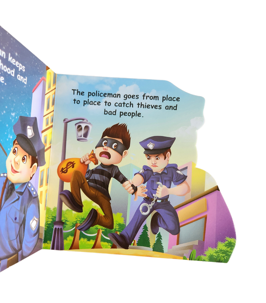 WHO AM I SERIES - Police Men ( Dice- Cut Shape Board Book)