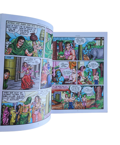 KRISHNA - Retold from the Bhagawat Puran | Illustrated Childrens Story Book