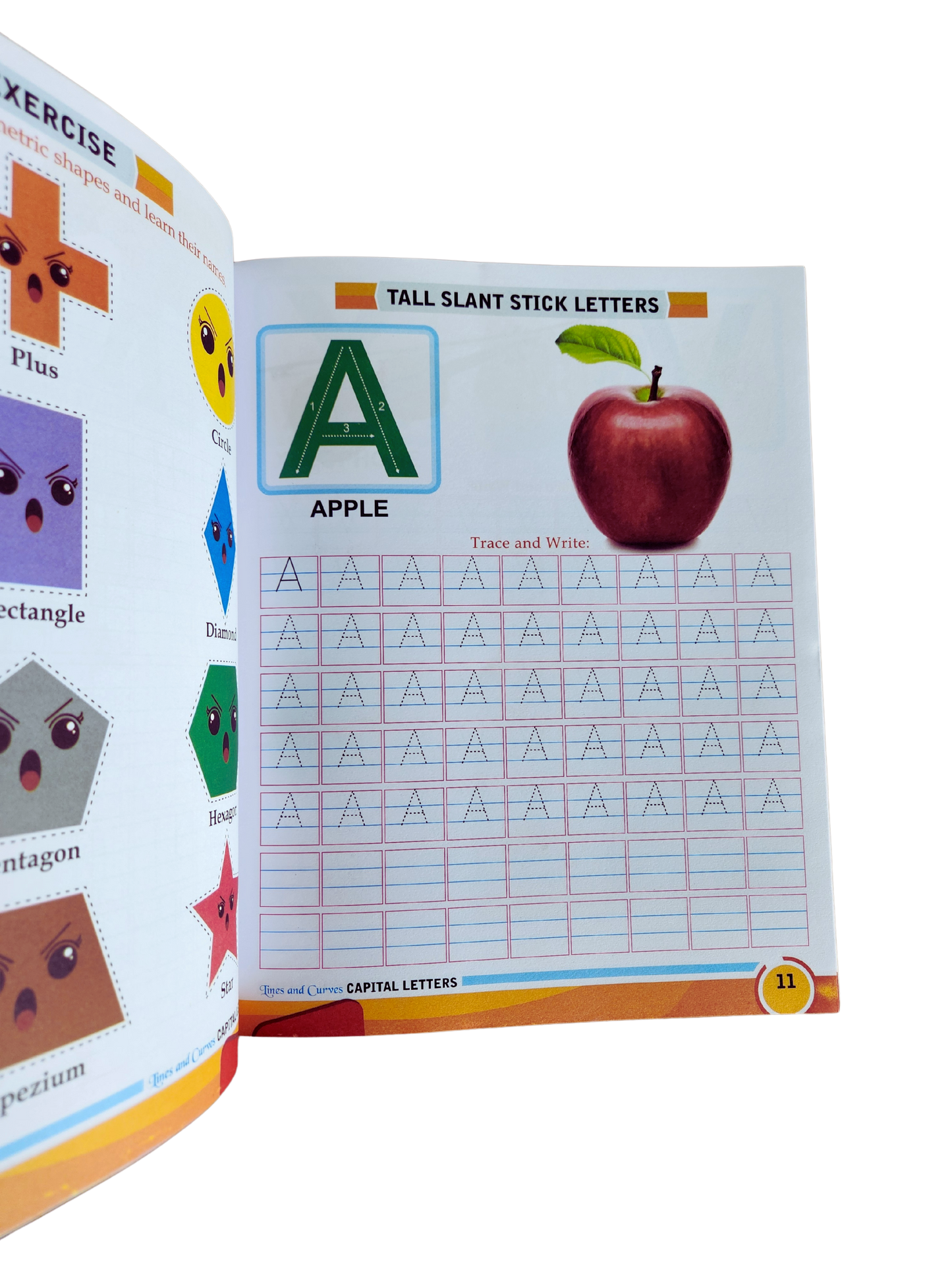 Lines and Curves - Capital Letters 2 | Kids Activity Books