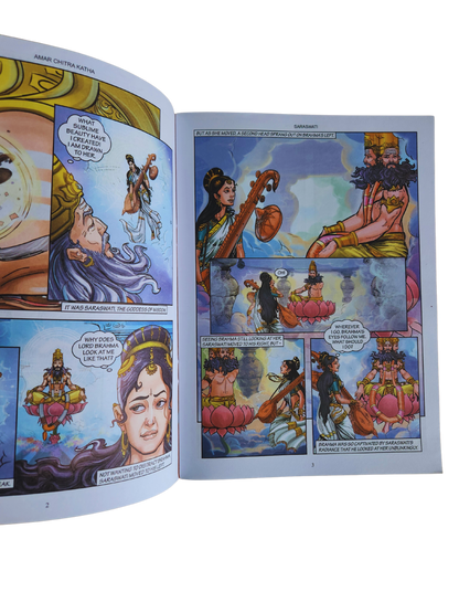 SARASWATI - Stories of the goddess of wisdom | Illustrated Childrens Story Book